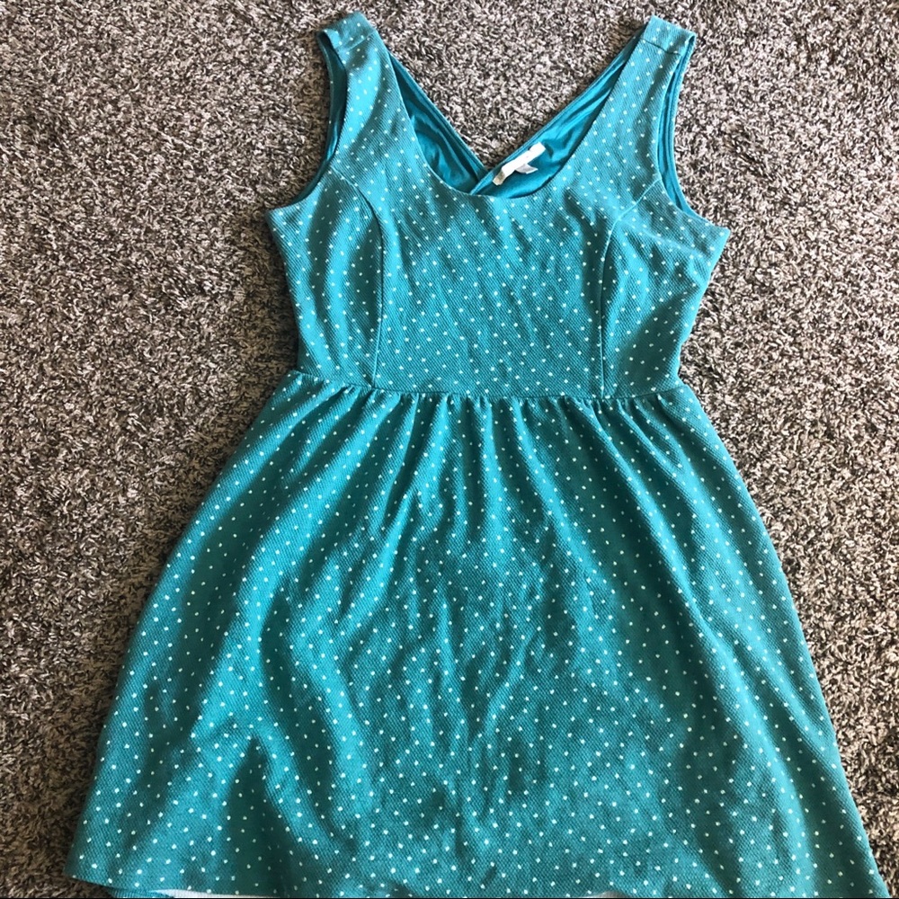 Teal Lauren Conrad dress